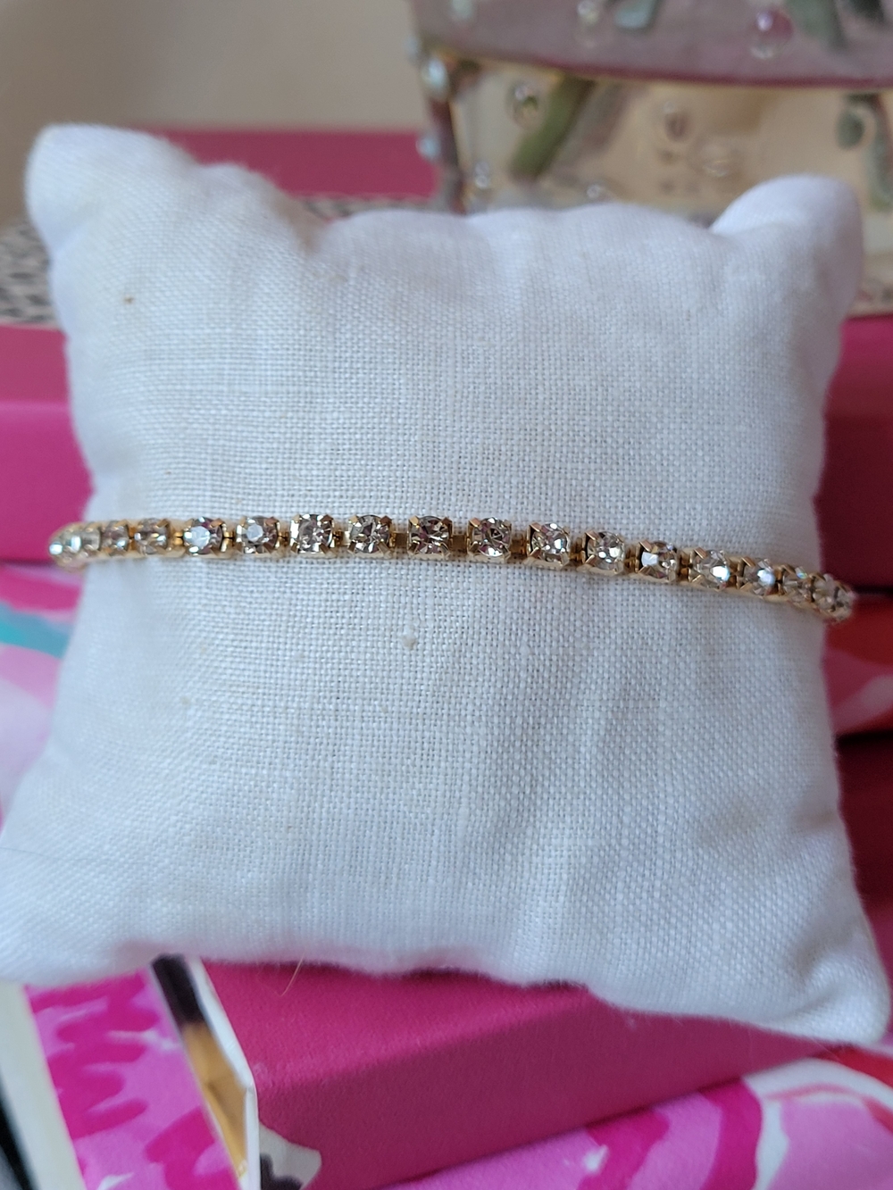 5/$25💎 Gold Crystal Tennis Bracelet